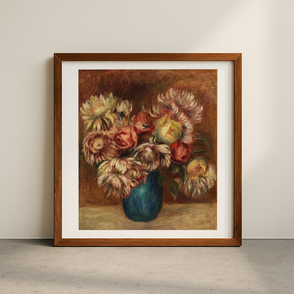 Flowers in a Green Vase (Fleurs dans un vase vert)