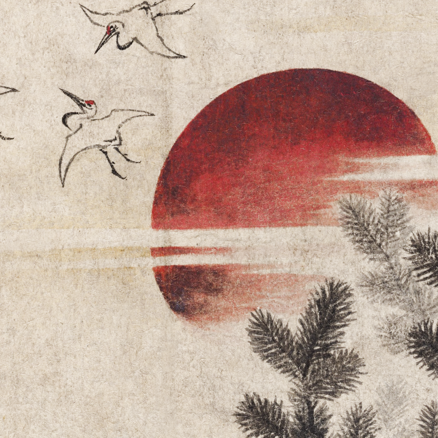 Birds and sunset