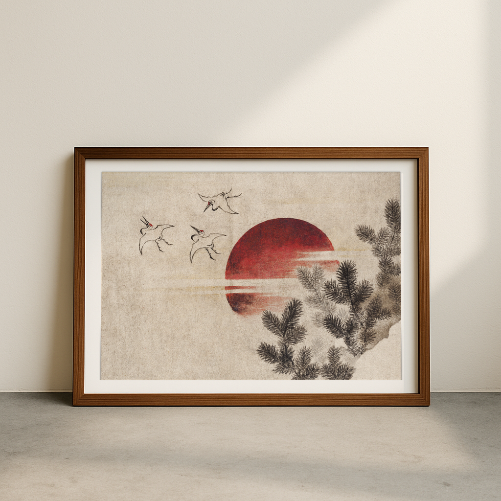 Birds and sunset