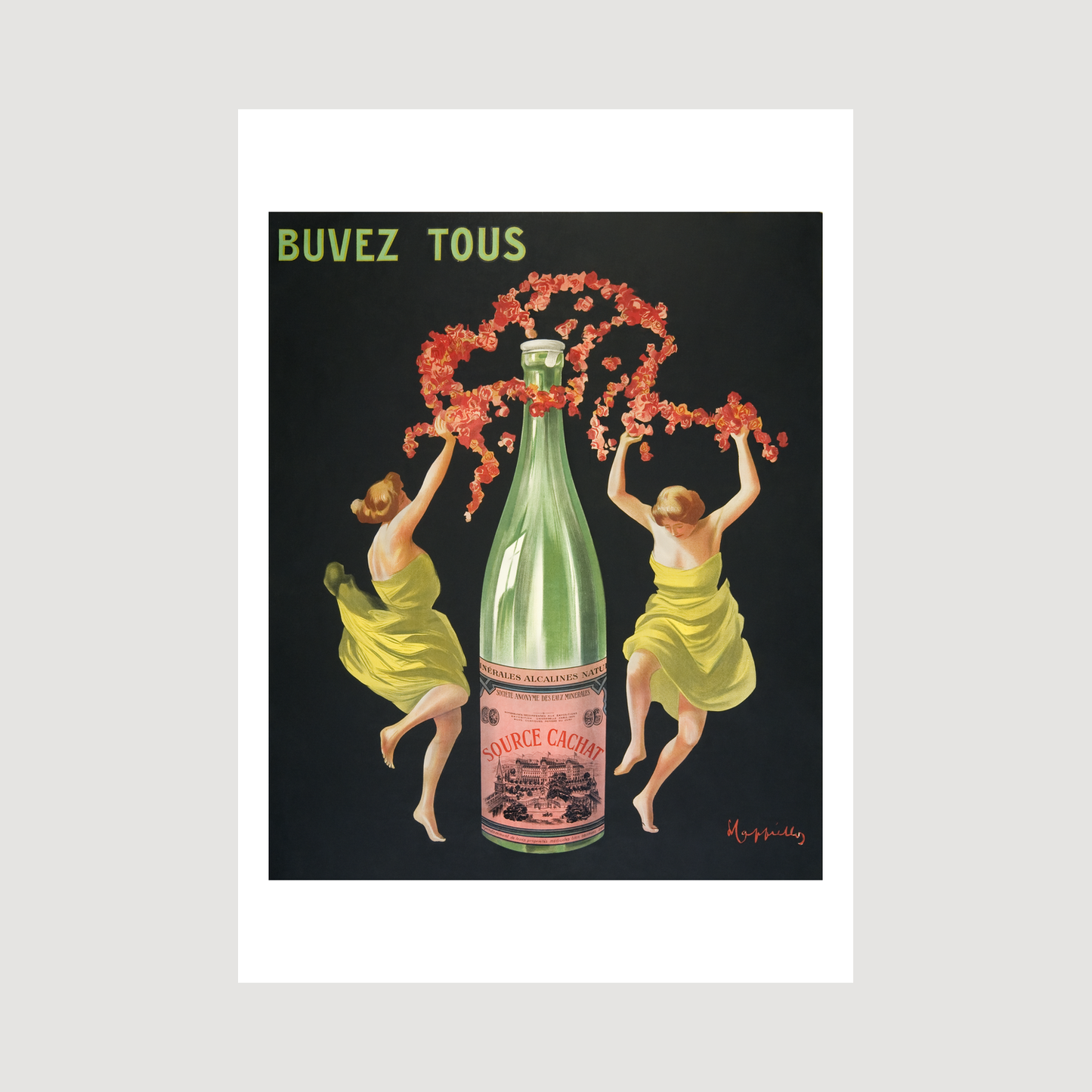 Drink all Evian-Cachat (ca.1912) print