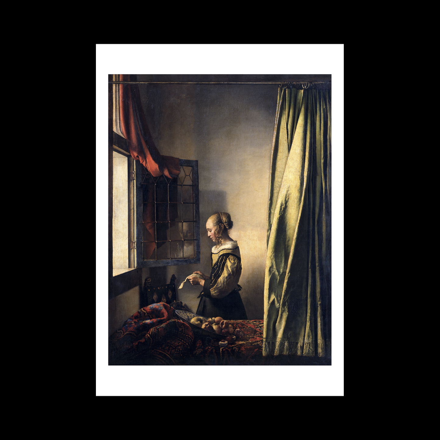 Girl Reading a Letter by an Open Window (1659)