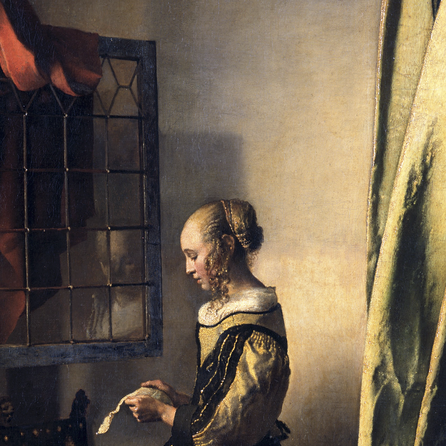 Girl Reading a Letter by an Open Window (1659)