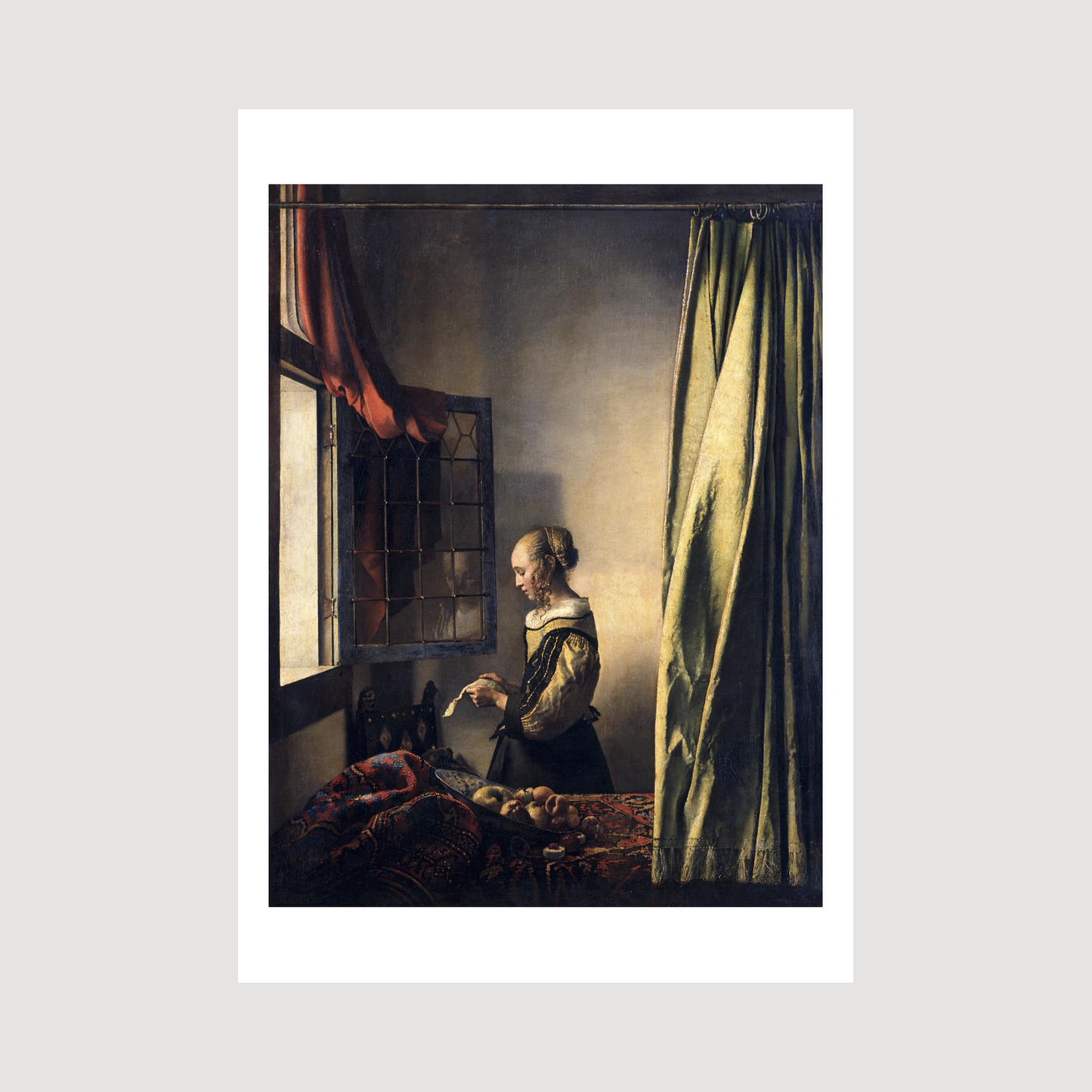 Girl Reading a Letter by an Open Window (1659)