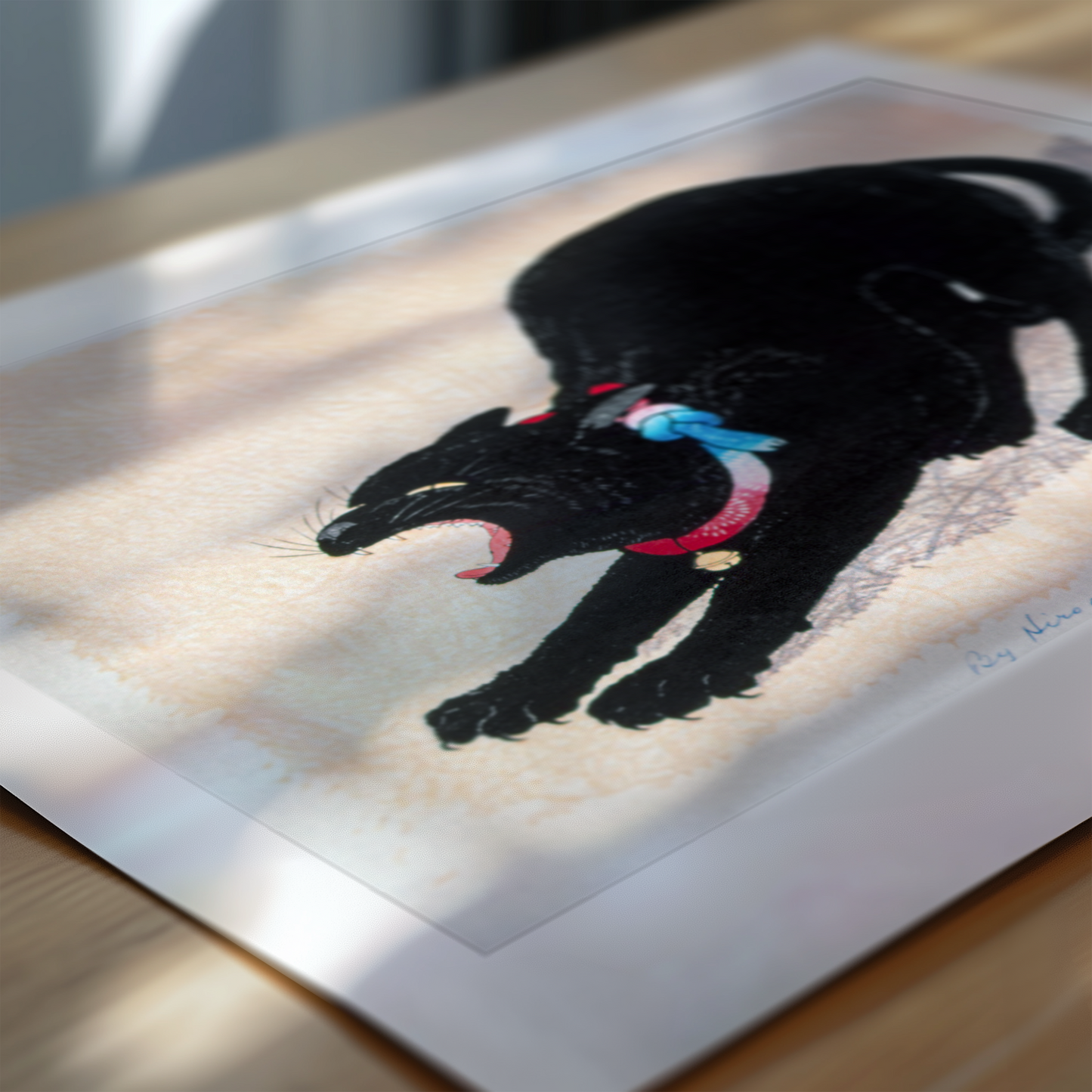 Black Cat Hissing