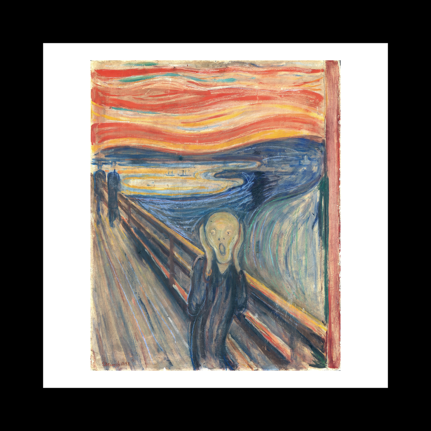 Edvard Munch's famous paintings. Original