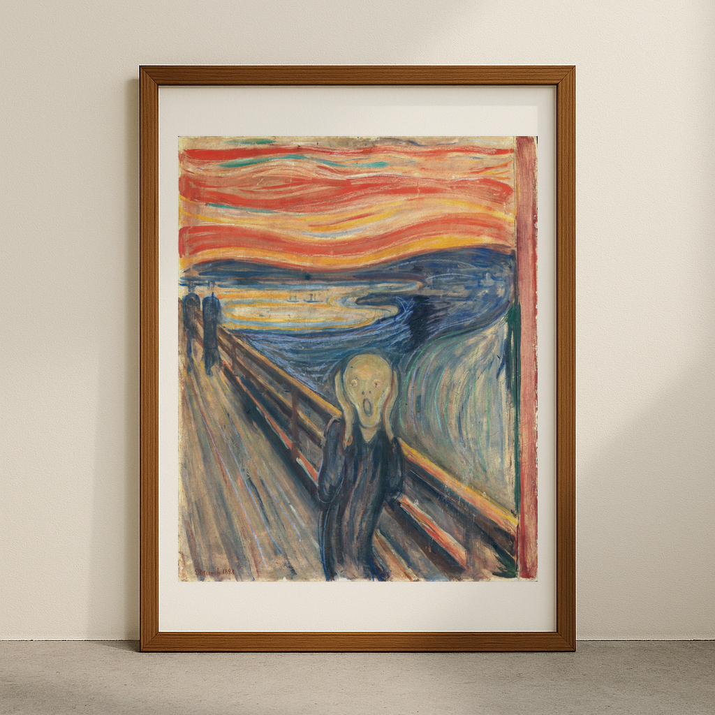 Edvard Munch's famous paintings. Original