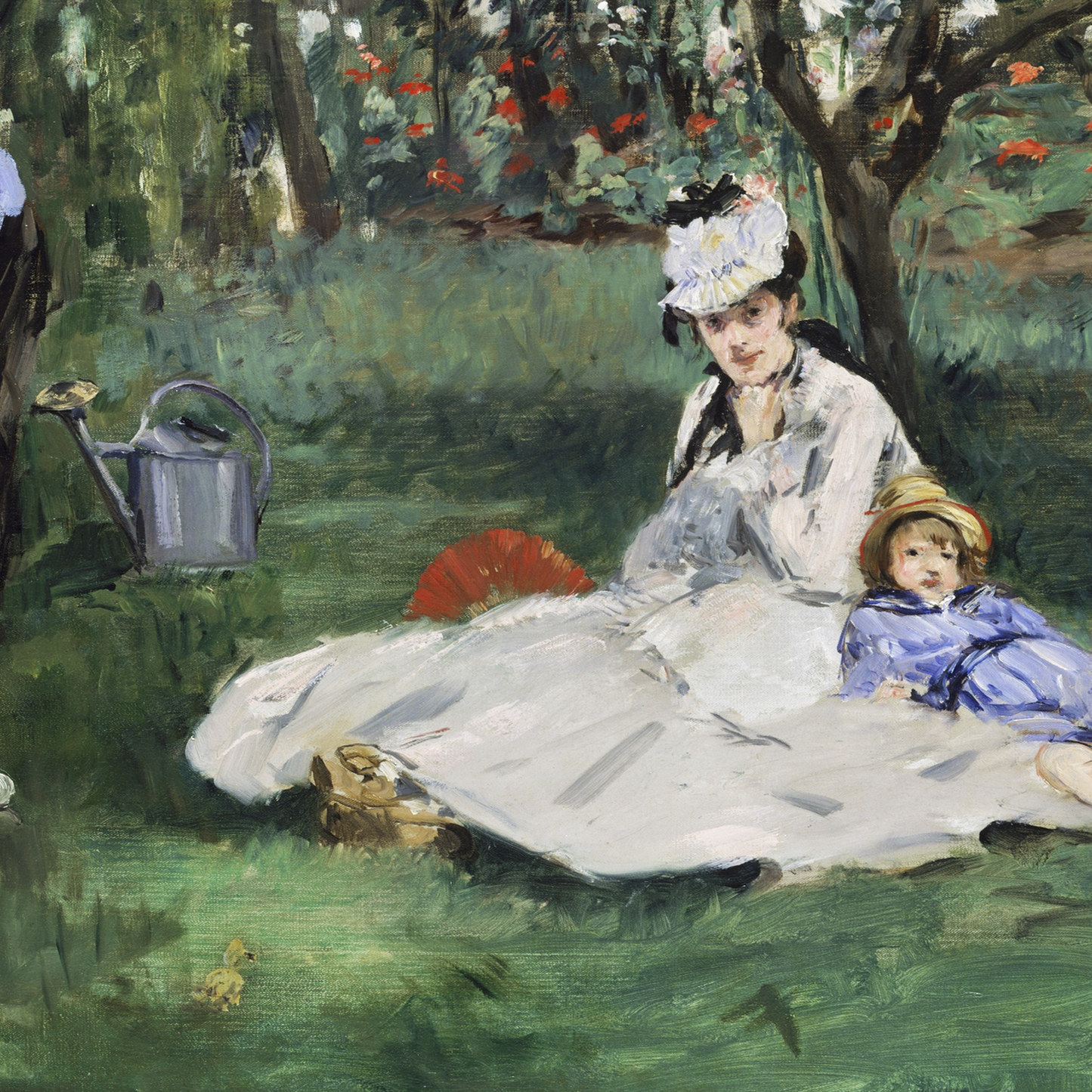 The Monet Family in Their Garden at Argenteuil (1874)