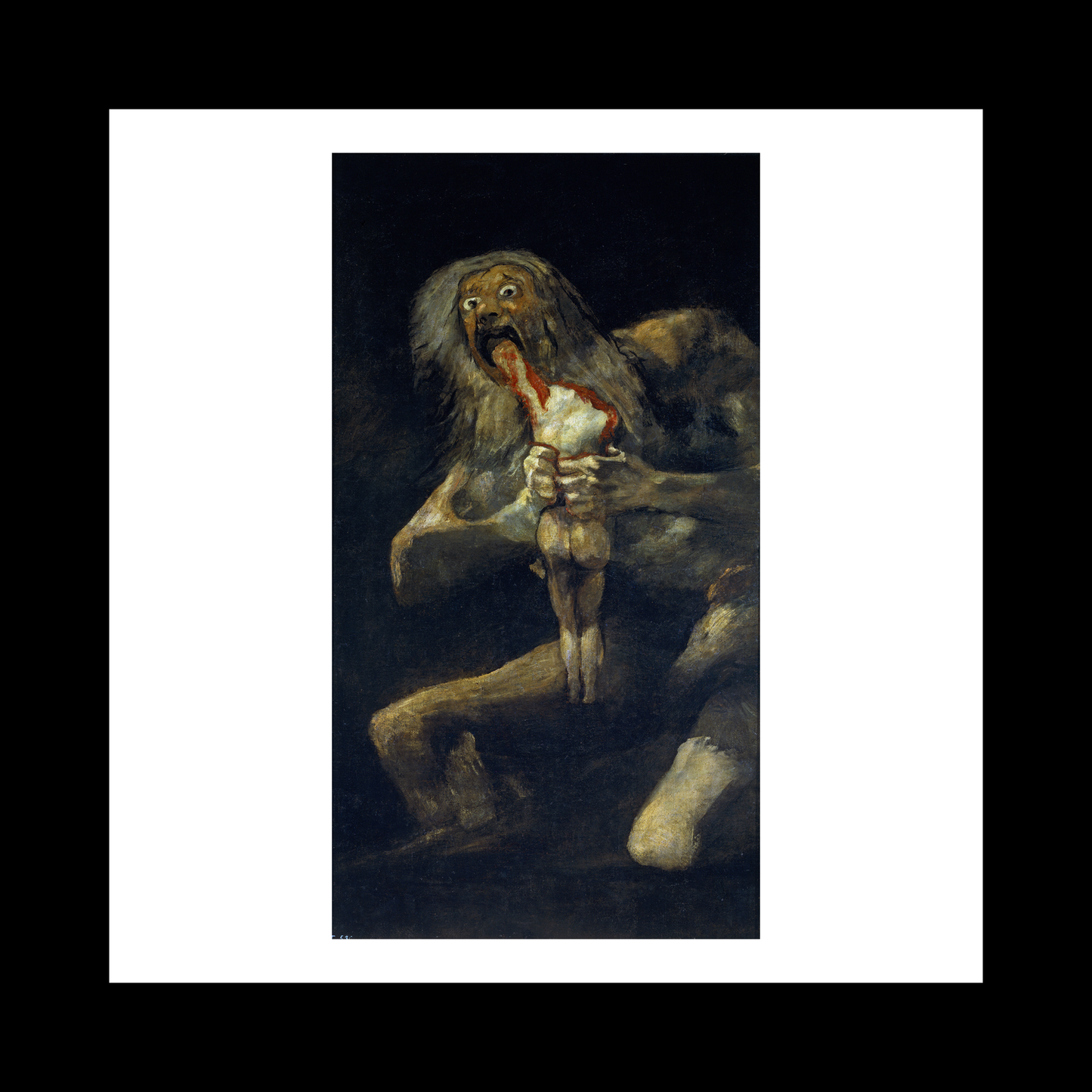 Francisco Goya's Saturn Devouring His
