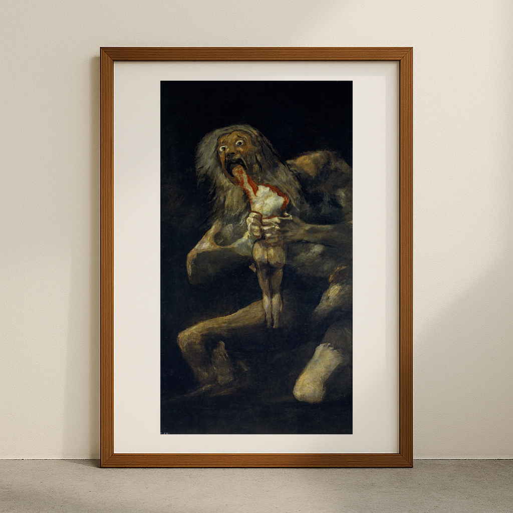 Francisco Goya's Saturn Devouring His