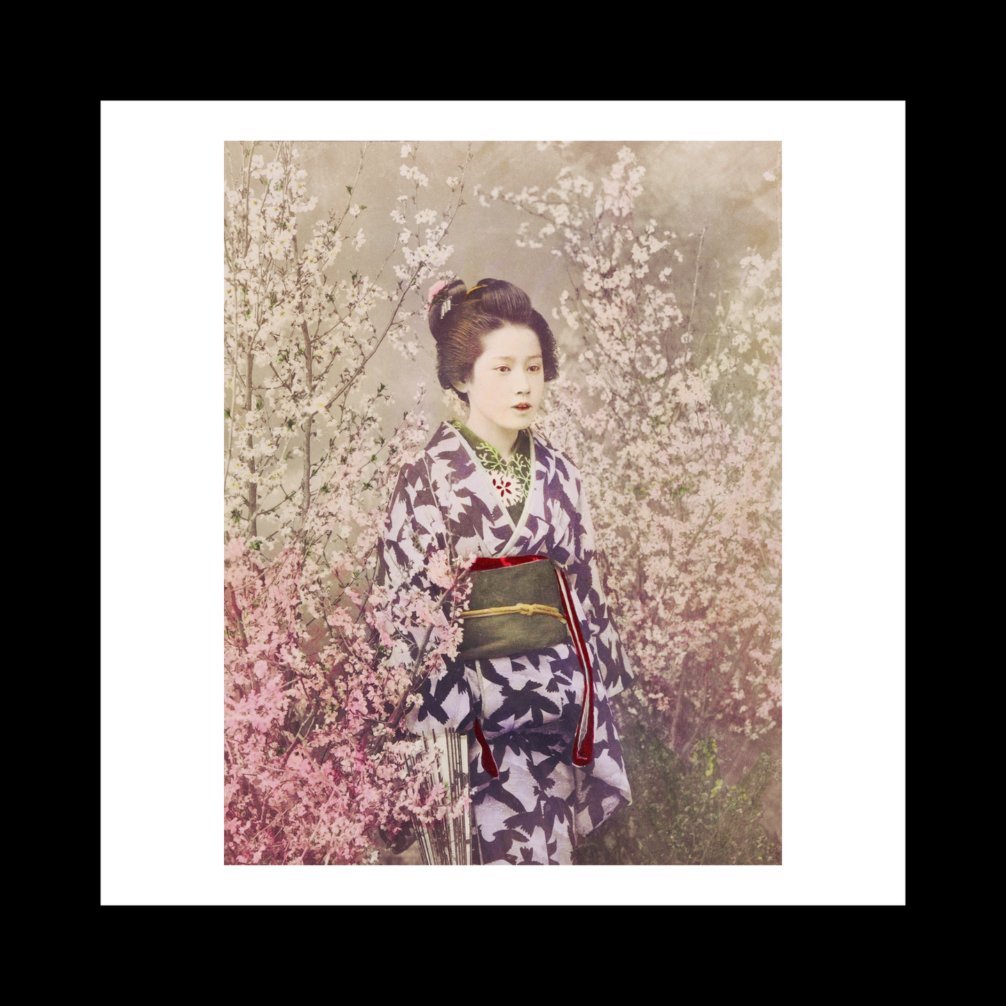 Beautiful photomechanical prints Geisha and