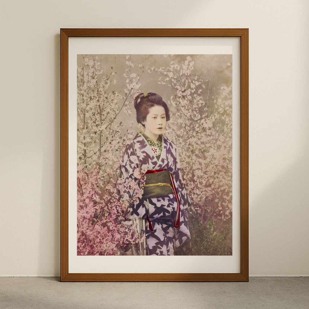 Beautiful photomechanical prints Geisha and
