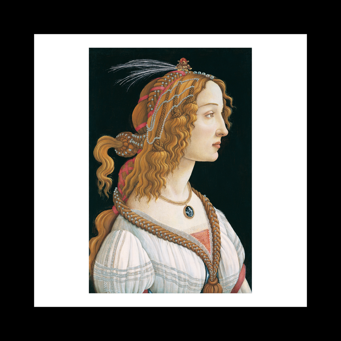 Sandro Botticelli's Idealized Portrait Lady
