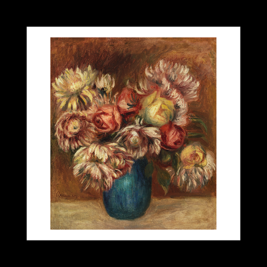 Flowers in a Green Vase (Fleurs dans un vase vert)
