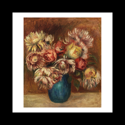 Flowers in a Green Vase (Fleurs dans un vase vert)