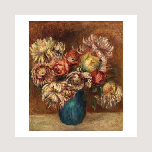 Flowers in a Green Vase (Fleurs dans un vase vert)