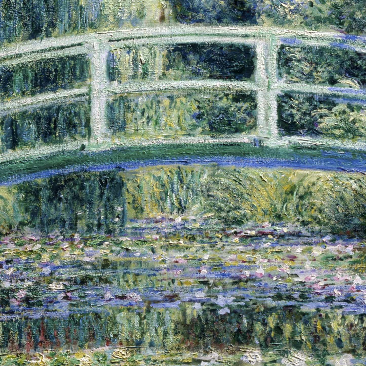 Water Lilies and Japanese Bridge (1899)
