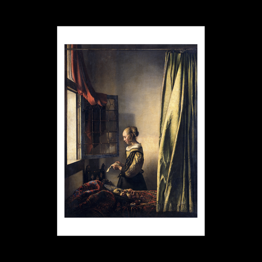 Girl Reading a Letter by an Open Window (1659)