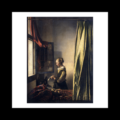 Girl Reading a Letter by an Open Window (1659)