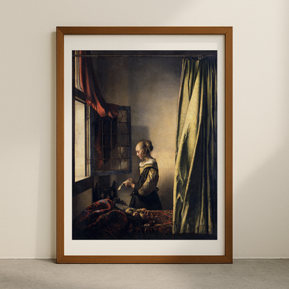 Girl Reading a Letter by an Open Window (1659)