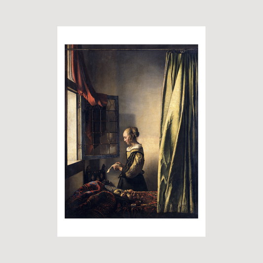 Girl Reading a Letter by an Open Window (1659)