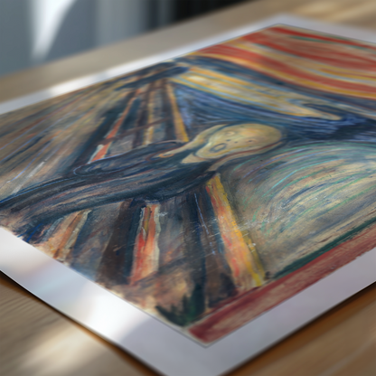 Edvard Munch's famous paintings. Original