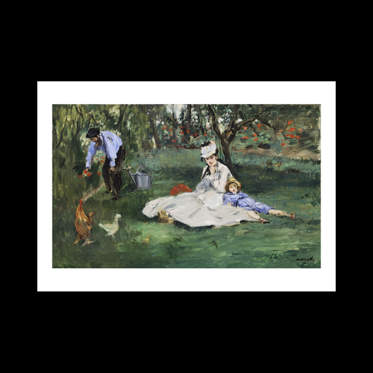 The Monet Family in Their Garden at Argenteuil (1874)