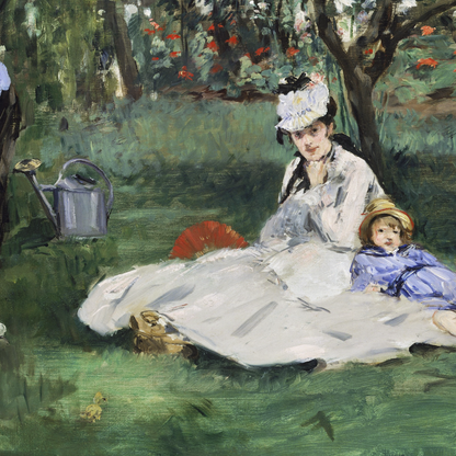 The Monet Family in Their Garden at Argenteuil (1874)