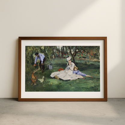The Monet Family in Their Garden at Argenteuil (1874)