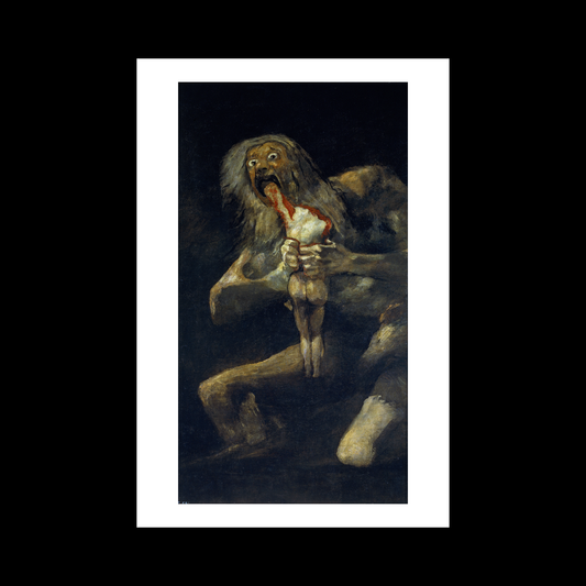 Francisco Goya's Saturn Devouring His
