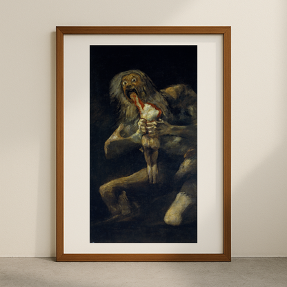 Francisco Goya's Saturn Devouring His
