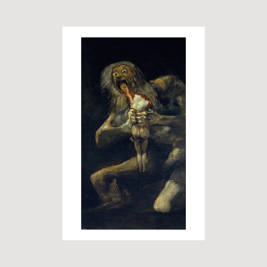 Francisco Goya's Saturn Devouring His